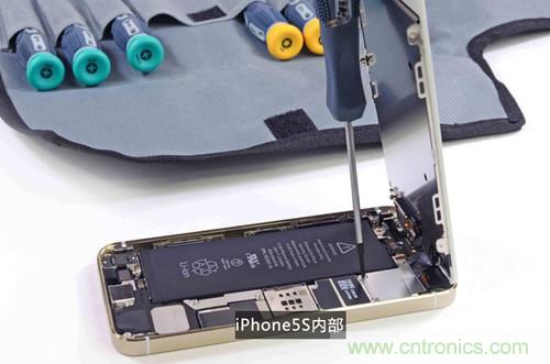 土豪金iPhone 5S拆解:內(nèi)部結(jié)構(gòu)升級(jí),維修難度增加