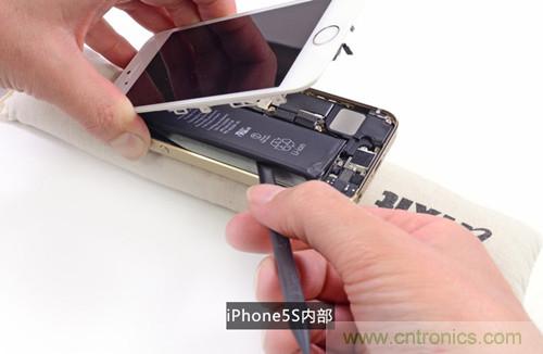 土豪金iPhone 5S拆解:內(nèi)部結(jié)構(gòu)升級(jí),維修難度增加