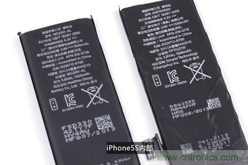 土豪金iPhone 5S拆解:內(nèi)部結(jié)構(gòu)升級(jí),維修難度增加