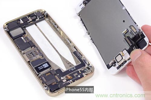 土豪金iPhone 5S拆解:內(nèi)部結(jié)構(gòu)升級(jí),維修難度增加