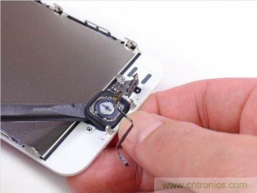 土豪金iPhone 5S拆解:內(nèi)部結(jié)構(gòu)升級(jí),維修難度增加