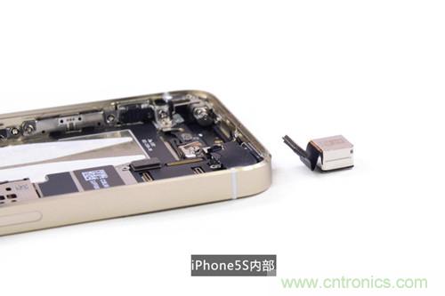 土豪金iPhone 5S拆解:內(nèi)部結(jié)構(gòu)升級(jí),維修難度增加