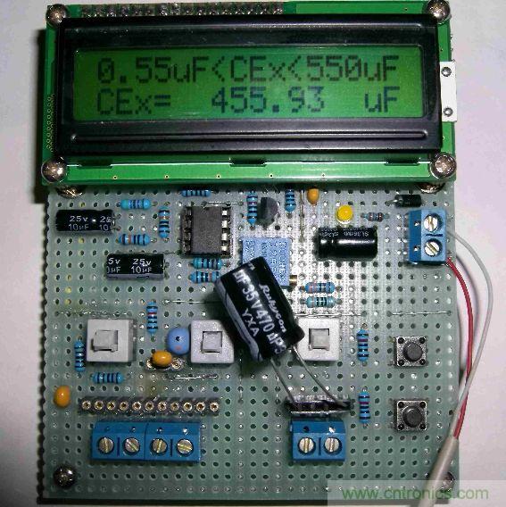 DIY集電容、電感和頻率為一體的測量儀器