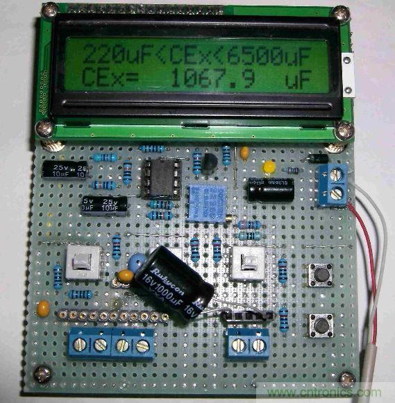 DIY集電容、電感和頻率為一體的測量儀器
