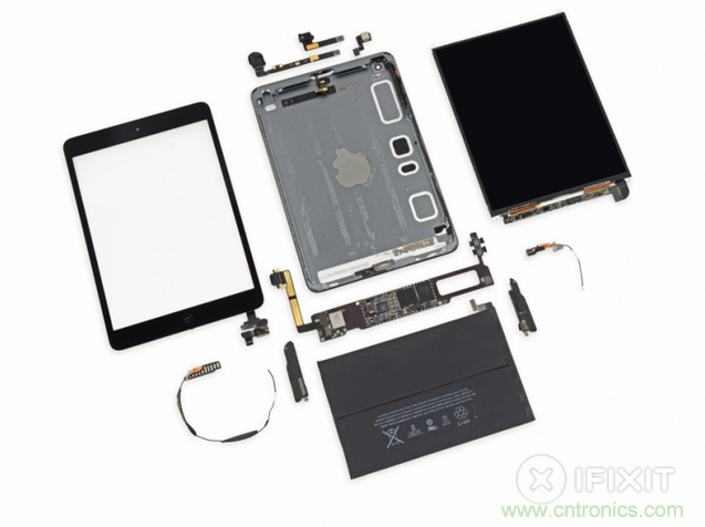 蘋果iPad mini 2拆解:維修難度也升級