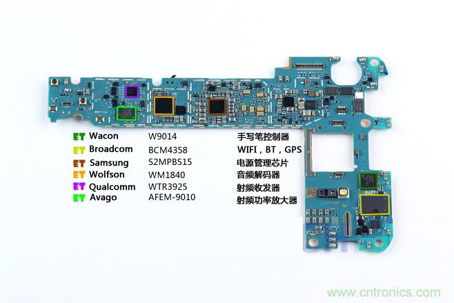 Galaxy Note5拆解,與S系列差距日漸模糊