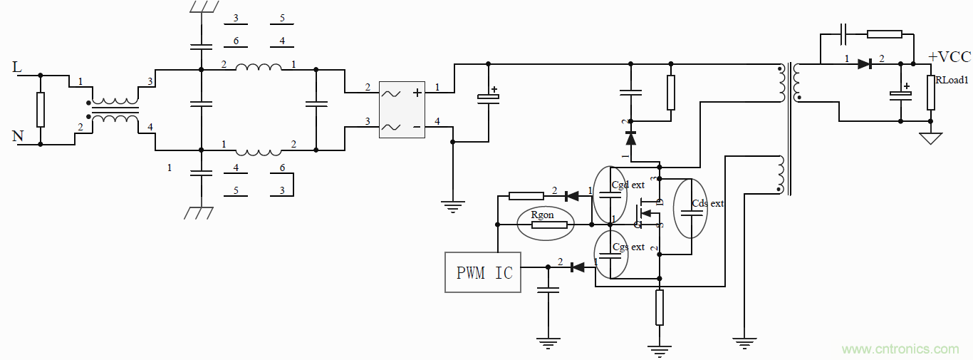 如何改善開關電源電路的EMI特性？