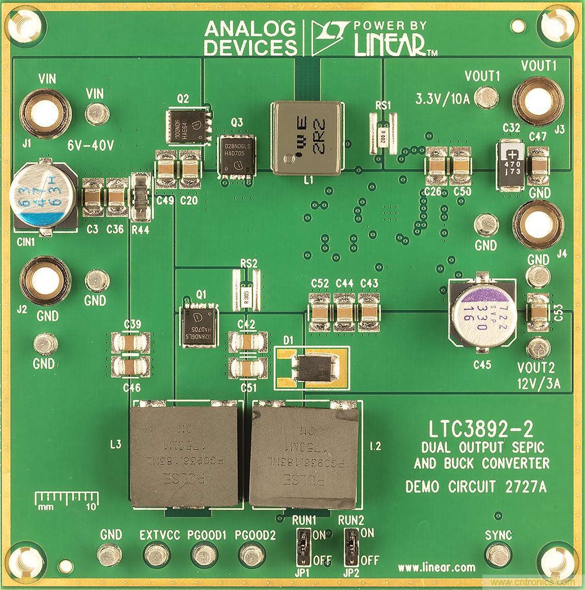 雙輸出降壓型 IC 也可用于 SEPIC 和升壓應(yīng)用 雙輸出降壓型 IC 也可用于 SEPIC 和升壓應(yīng)用
