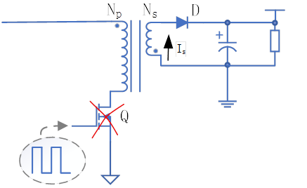 反激隔離式開關電源的工作過程 反激隔離式開關電源的工作過程